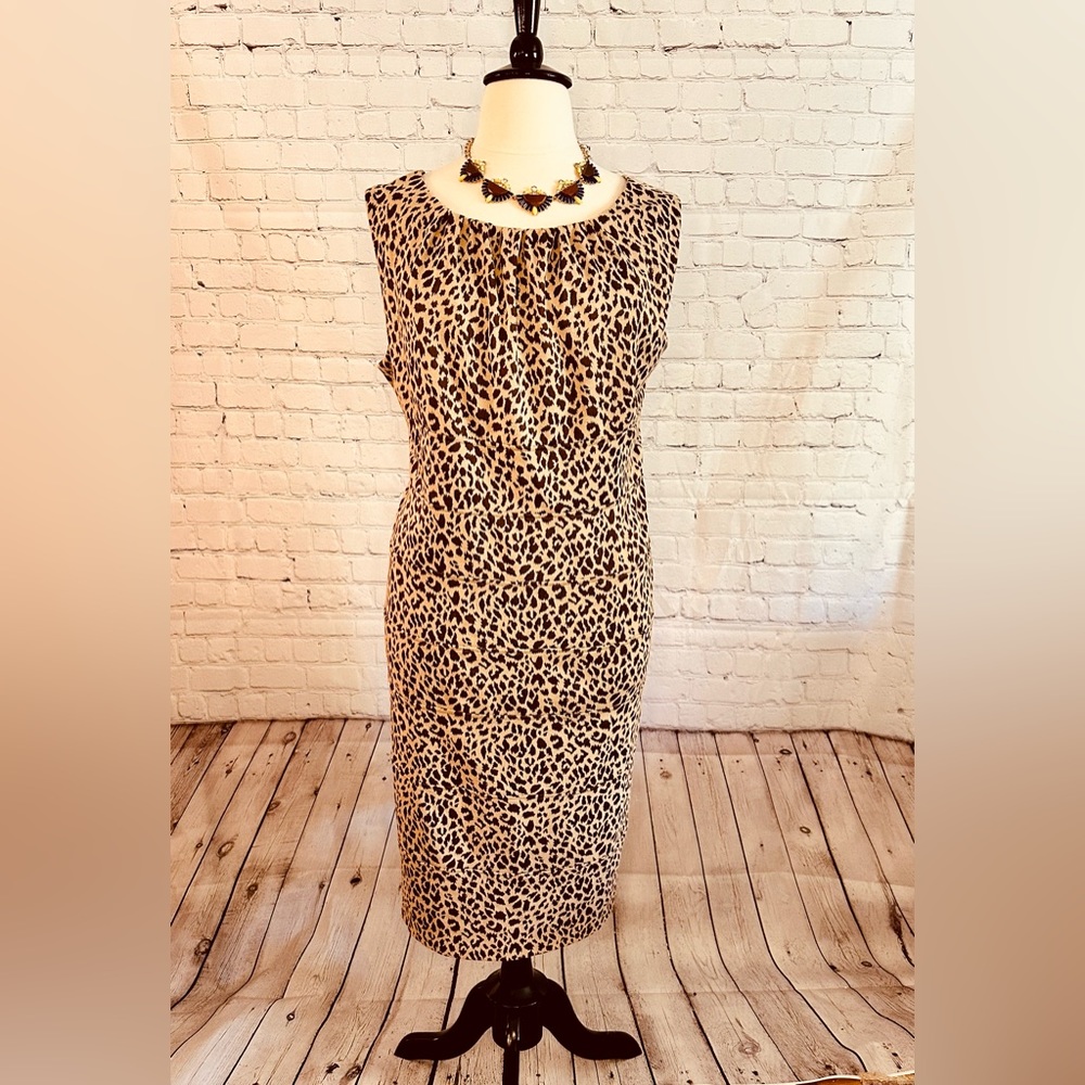 Scene by Donna Ricco Animal Plus Size Print Dress - 3x
